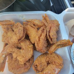 Just Wings of Georgia - Shrimp tasted like chicken. $13.90 not even fresh and no side as if they were gourmet