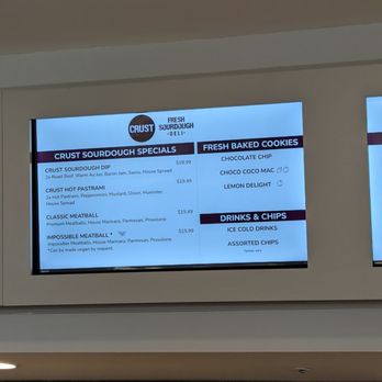 CRUST - Fresh Sourdough Deli - Menu Nov 2024 - Sandwiches Near Me - Pleasanton, California