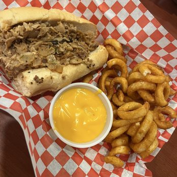 Phillies Cheesesteaks - Chicken PCS with curly fries & cheese on side - Sandwiches Near Me - Joint Base Pearl Harbor-Hickam, Hawaii Phillies Cheesesteaks - Chicken PCS with curly fries & cheese on side - Sandwiches Near Me - Joint Base Pearl Harbor-Hickam, Hawaii