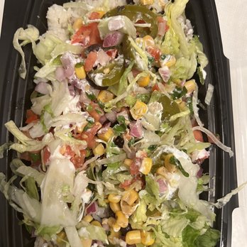 Bubbakoo's Burritos - $13.00 vegetarian bowl.  Nothing but rice, salad and salsa.  So horrible! - Mexican Near Me - Berkeley Heights, New Jersey