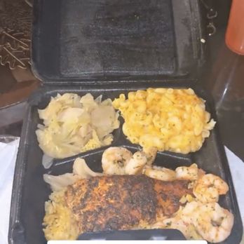 Lulu's Express - Salmon & Shrimp Platter with Mac n Cheese and Cabbage - Chicken Wings Near Me - Charlotte, North Carolina Lulu's Express - Salmon & Shrimp Platter with Mac n Cheese and Cabbage - Chicken Wings Near Me - Charlotte, North Carolina