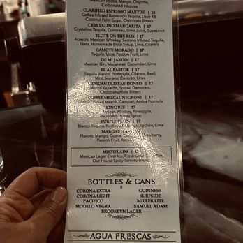Ensenada Bay - Cocktail Menu - Mexican Near Me - Freeport, New York