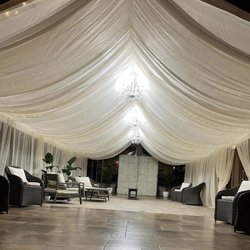Juniors Party Rental  - Ceilng draping for any special oocassion as wedding, anniversaries, bridal showers,engagements, birthdays, graduations and many more
