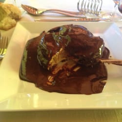 restaurant l'école buissonière - Profiterole avec son chocolat chaud !!!!