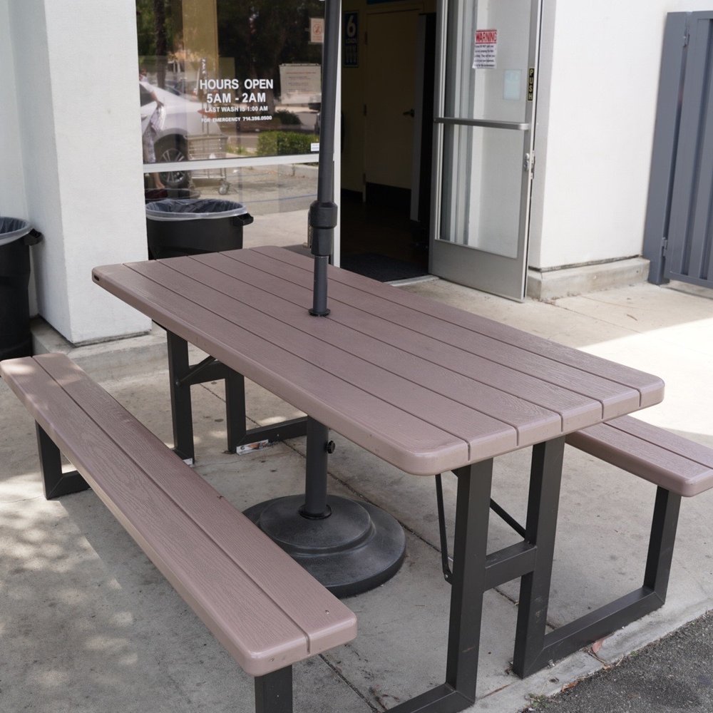 Laundry For Less - Patio seats - Laundromat Near Me - Buena Park, California
