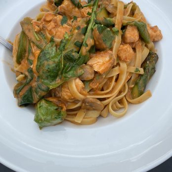 1847 At the Stamm House - Salmon Fettuccine - very filling. I saved some for lunch the next day. - Supper Clubs Near Me - Middleton, Wisconsin 1847 At the Stamm House - Salmon Fettuccine - very filling. I saved some for lunch the next day. - Supper Clubs Near Me - Middleton, Wisconsin