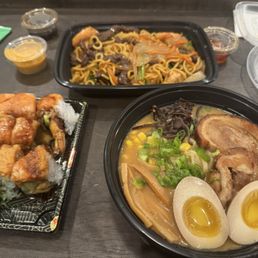 Yaki soba, Sexy mama roll, Koishi Miso Ramen Yaki soba, Sexy mama roll, Koishi Miso Ramen