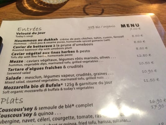 Menu photo 4 Soya Paris, 75 Menu photo 4 Soya Paris, 75