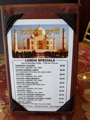 Menu photo 8 India's Grill Los Angeles, CA