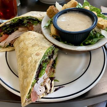 Green River Grill - Turkey BLT Wrap with Caesar Salad - American Near Me - Mammoth Cave, Kentucky