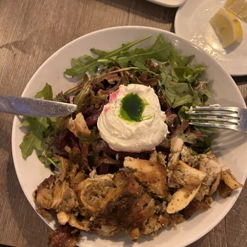 Avli River North - Pantzaria Salad + grilled Chicken Souvlaki - Greek Near Me - Chicago, Illinois