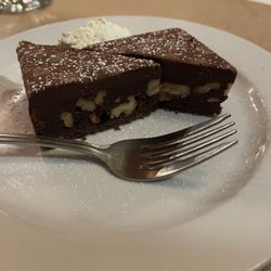 The Restaurant at Burdick's - Flourless chocolate cake with walnuts