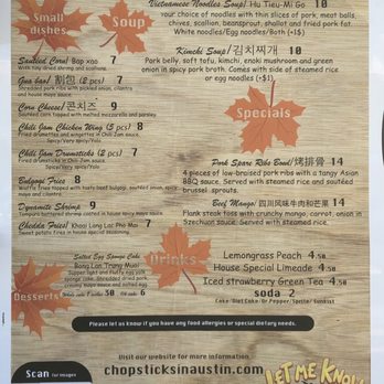 Chopsticks - Menu - Vietnamese Near Me - Hutto, Texas Chopsticks - Menu - Vietnamese Near Me - Hutto, Texas
