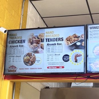 Krispy Krunchy Chicken - Current menu and prices for this location - Chicken Wings Near Me - Vallejo, California