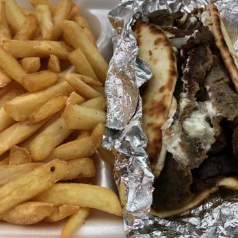 Garden Gyros - Gyro & Fries meal! - Greek Near Me - Tampa, Florida