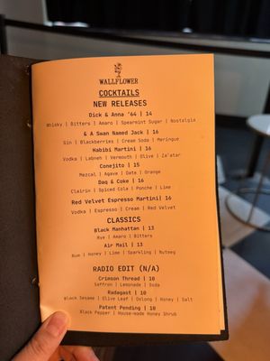 Menu photo 1 Wallflower Pittsburgh, PA Menu photo 1 Wallflower Pittsburgh, PA