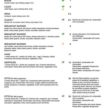 P-Cafe - English menu page 2 - Breakfast & Brunch Near Me - Göttingen, NI