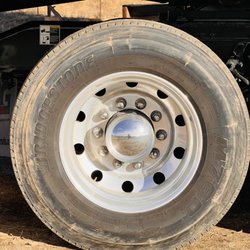 Mark's Tire Service - Bridgestone OEM tire on my 2023 Pete.