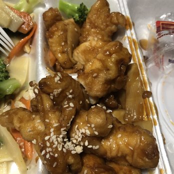 Asian Cafe - All this was left maybe 2 pieces of each entree was eaten - Sushi Bars Near Me - Corpus Christi, Texas
