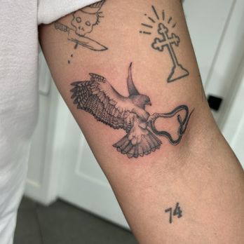 J. Bican Tattoos - Small eagle - Tattoo Near Me J. Bican Tattoos - Small eagle - Tattoo Near Me