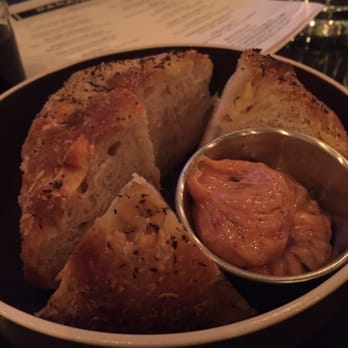 Baran's 2239 - Focaccia bread baked daily with umami butter (sun dried tomato and capers) - New American Near Me - Hermosa Beach, California