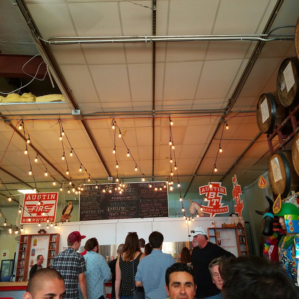 Austin Beerworks - Menu and bar area where one orders - Breweries Near Me - Austin, Texas
