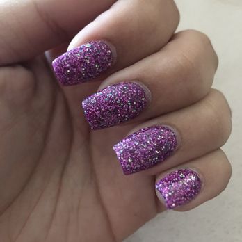 Magic Nails Spa - Purple sparkles (dip) - Nail Salons Near Me - Countryside, Illinois