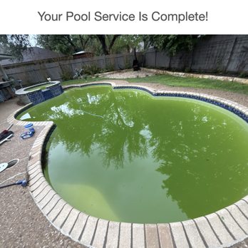 Poolie - I love the shade of green that Poolie was able to achieve with hardly any work! And they threw in some algae for free! - Pool Cleaners Near Me - Austin, Texas