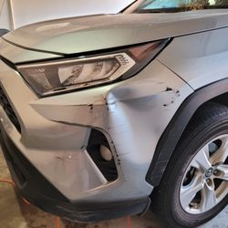 Antonio's Mobile Dent Repair - Toyota Rav4 Bumper Repair (Before)