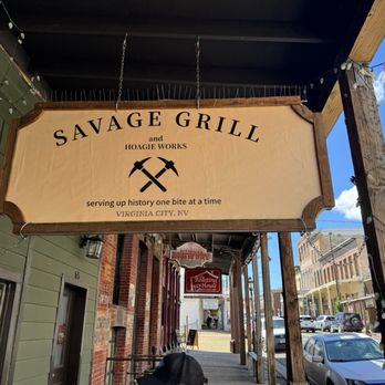 Savage Grill - Sign - Salad Near Me - Virginia City, Nevada