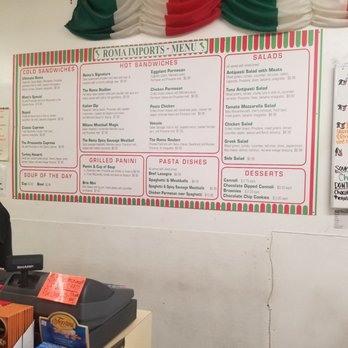 Roma Imports - Menu - Italian Near Me - Tucson, Arizona