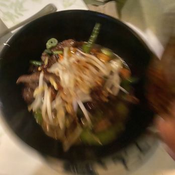 The Green Room - A very blurry photo of the Hong Kong noodles - I was moving fast because my fiancé was anxious to eat! - American Near Me - Libertyville, Illinois The Green Room - A very blurry photo of the Hong Kong noodles - I was moving fast because my fiancé was anxious to eat! - American Near Me - Libertyville, Illinois