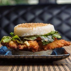 Rice Burger - Our delicious Spicy Chicken Katsu.