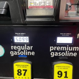The gas price has dropped slightly this week