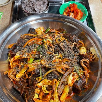 Ajumma Kimbob Deli - blood sausage bokkeum - Korean Near Me - Carrollton, Texas