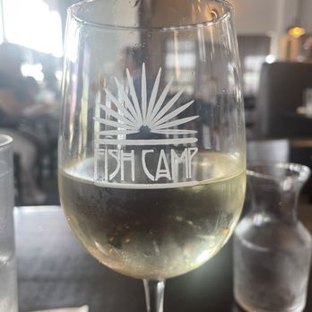 St Augustine Fish Camp - Chilled Pinot Grigio - Seafood Near Me - St Augustine, Florida