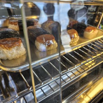 Aloha Stacks - Spam musubis on display - Pancakes Near Me - El Monte, California
