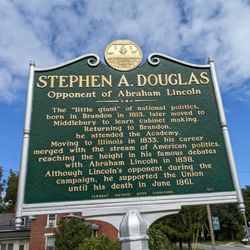 Stephen A. Douglas Historical Marker - Stephen A. Douglas Historical Marker, Brandon