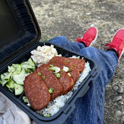 Fried Spam plate