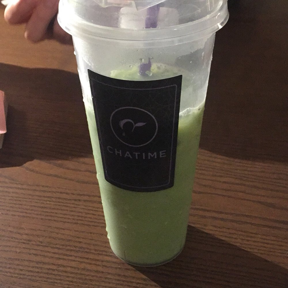 Matcha latte, very watered down