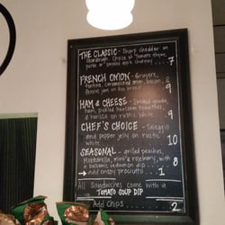 The Blue Light Speak Cheesy - 10/3/14 menu
