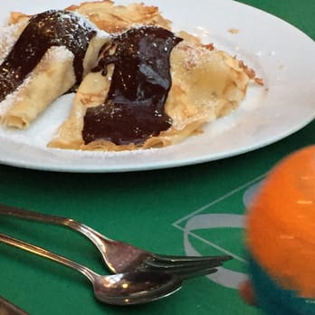 Brussels Bistro - Crepe with ice cream and chocolate - Belgian Near Me - Laguna Beach, California