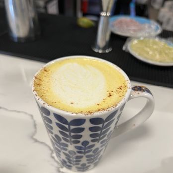Salt + Honey Bakery Café - Golden Milk Latte ($5) - Desserts Near Me - El Paso, Texas Salt + Honey Bakery Café - Golden Milk Latte ($5) - Desserts Near Me - El Paso, Texas