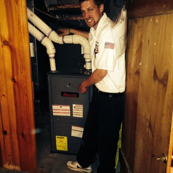 Aspen One Hour Heating and Air Conditioning - Cody Miller Completing a Furnace Start-up - Heating & Air Conditioning/HVAC Near Me - Jackson, Michigan Aspen One Hour Heating and Air Conditioning - Cody Miller Completing a Furnace Start-up - Heating & Air Conditioning/HVAC Near Me - Jackson, Michigan