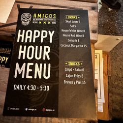 Amigos - Happy hour menu