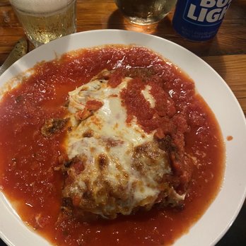 Ristorante Luciano - Veal Parm with extra sauce. - Italian Near Me - Stone Harbor, New Jersey Ristorante Luciano - Veal Parm with extra sauce. - Italian Near Me - Stone Harbor, New Jersey