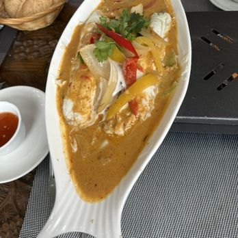 Golden Spoon Thai Restaurant - Sea bass pad cha - Thai Near Me - Hinckley, LEC