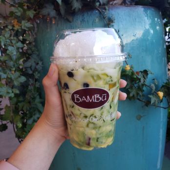 BAMBU - Bambu #5 Smashed Avacado no coffee jelly (because I dont like coffee that much) - Bubble Tea Near Me - Garden Grove, California BAMBU - Bambu #5 Smashed Avacado no coffee jelly (because I dont like coffee that much) - Bubble Tea Near Me - Garden Grove, California