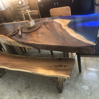 Wood Working Hawaii - Table with surf resin - Furniture Stores Near Me - Waimanalo, Hawaii Wood Working Hawaii - Table with surf resin - Furniture Stores Near Me - Waimanalo, Hawaii