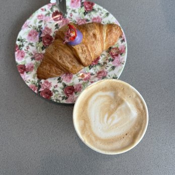 Chaumont - Ube croissant and latte - Bakeries Near Me - Santa Monica, California Chaumont - Ube croissant and latte - Bakeries Near Me - Santa Monica, California